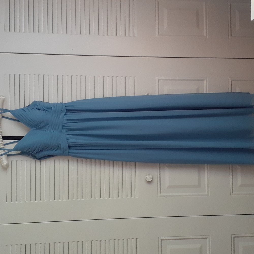 Azazie Blake Bridesmaid Dress, Dusty Blue